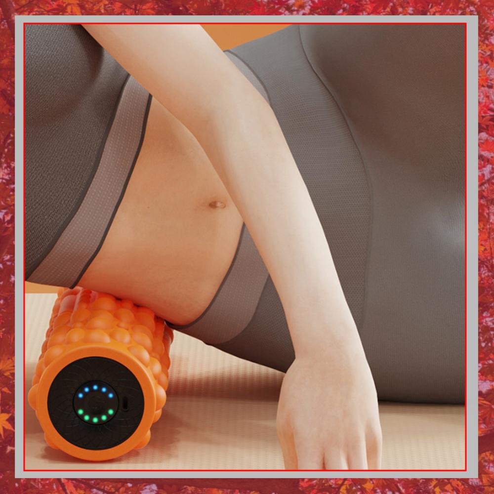 Vibrating Foam Roller - أسطوانة تدليك كهربائية بالاهتزاز قابلة لإعادة