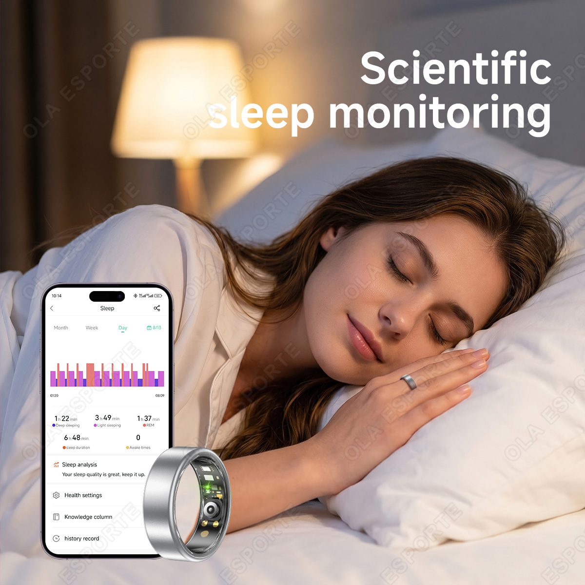 خاتم ذكي للنساء والرجال، يقيس  - مراجعة Blood Oxygen Monitor وسعره