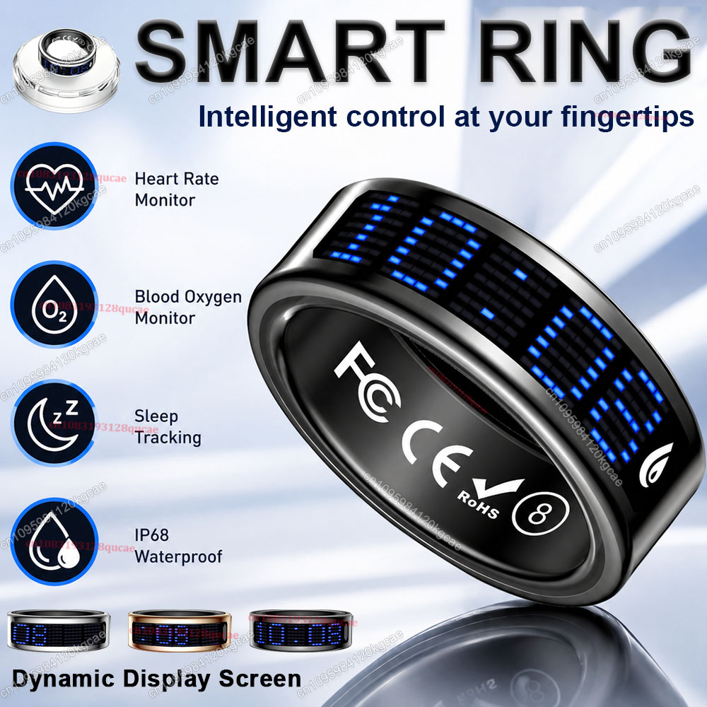 شاشة عرض ذكية للخاتم، تعمل بال - مراجعة Blood Oxygen Monitor وسعره