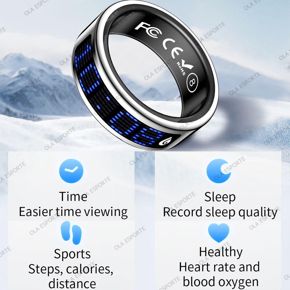 شاشة عرض ذكية للخاتم، تعمل بال - مراجعة Blood Oxygen Monitor وسعره