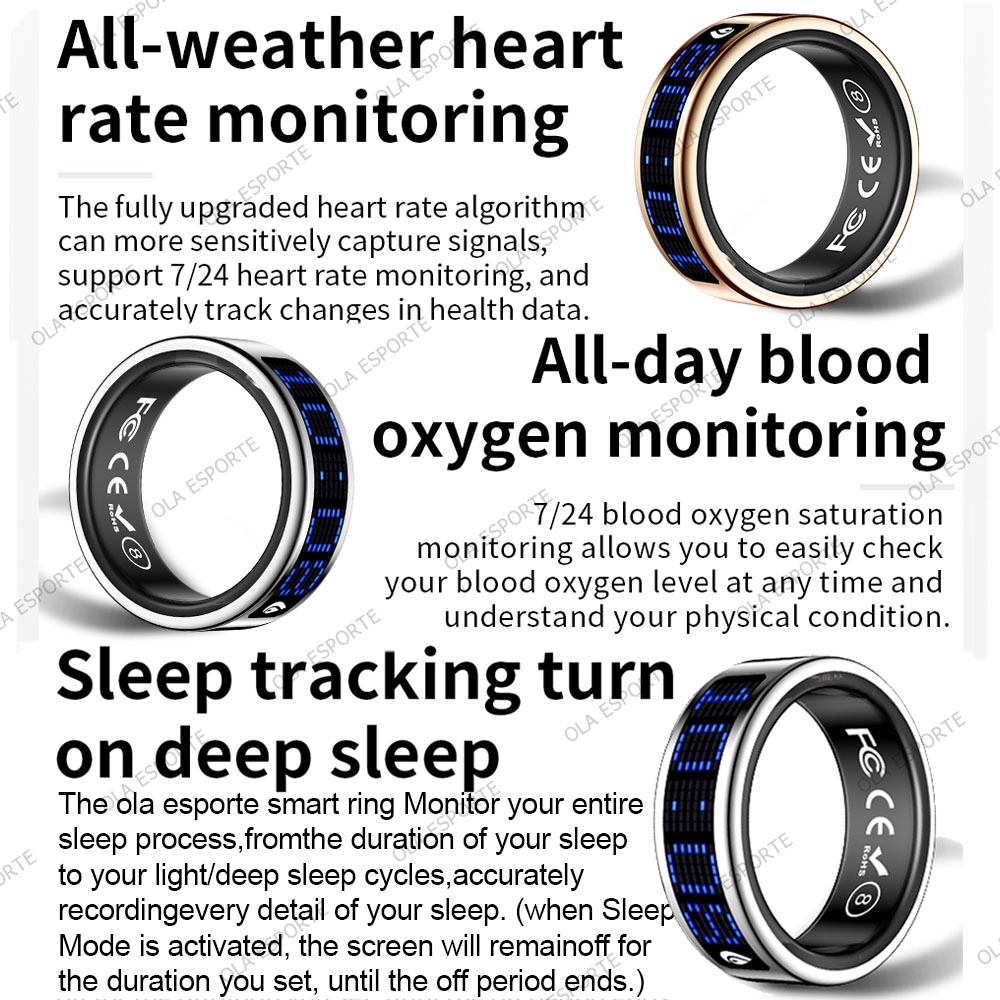 شاشة عرض ذكية للخاتم، تعمل بال - مراجعة Blood Oxygen Monitor وسعره