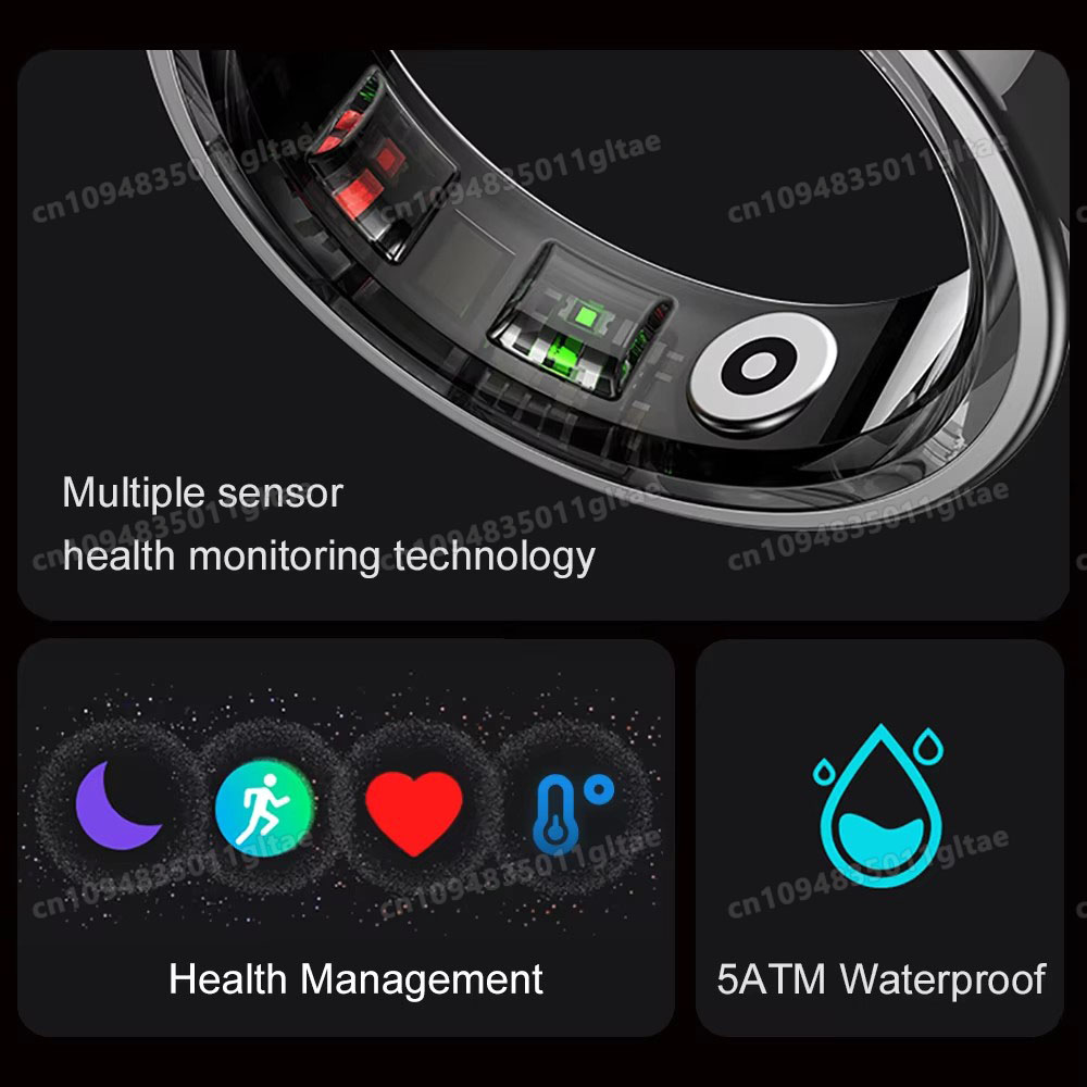 خاتم ذكي R10 مع علبة شحن للرجا - مراجعة Blood Oxygen Monitor وسعره