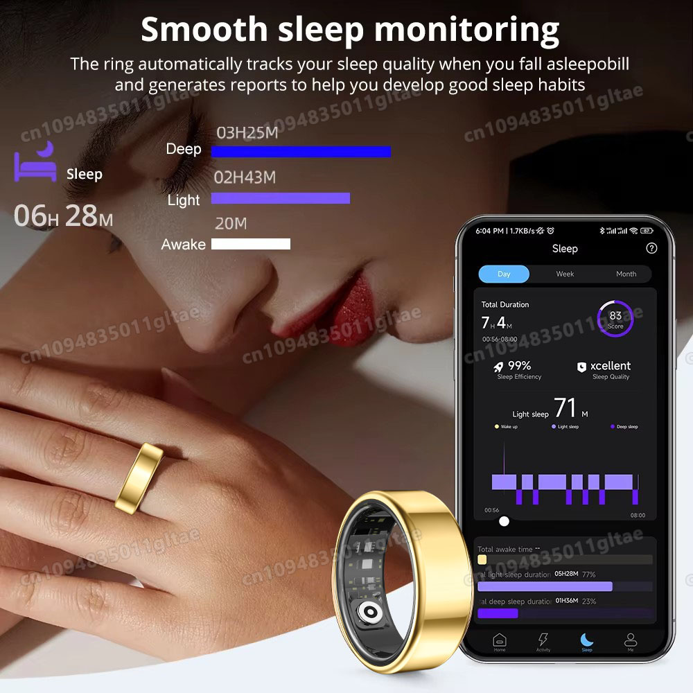 خاتم ذكي R10 مع علبة شحن للرجا - مراجعة Blood Oxygen Monitor وسعره