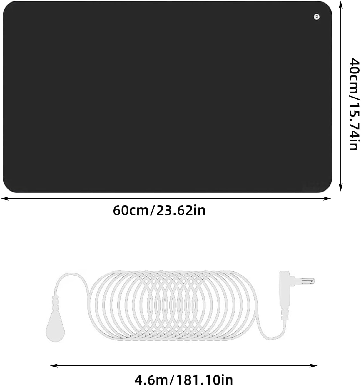 40X60CM حصيرة التأريض مع الحبل - مراجعة Health Wellness Energy وسعره