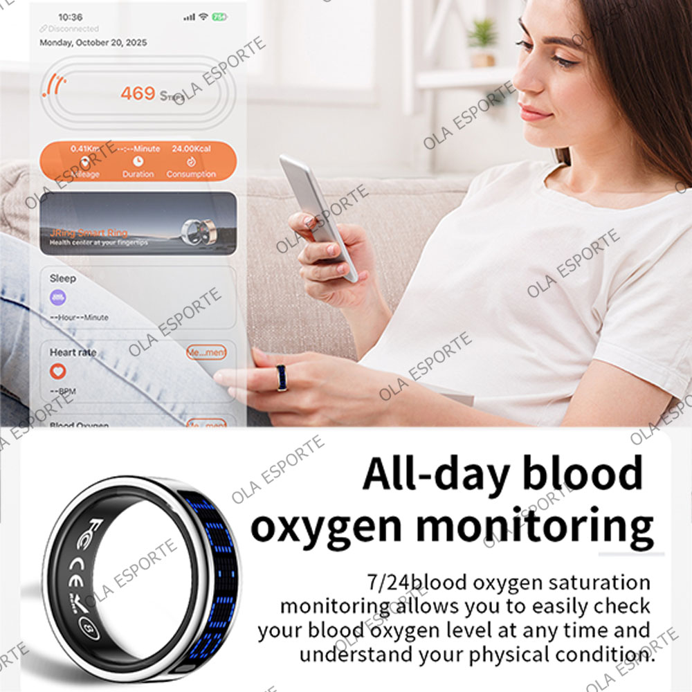 2025 حلقة ذكية للرجال والنساء  - مراجعة Blood Oxygen Monitor وسعره