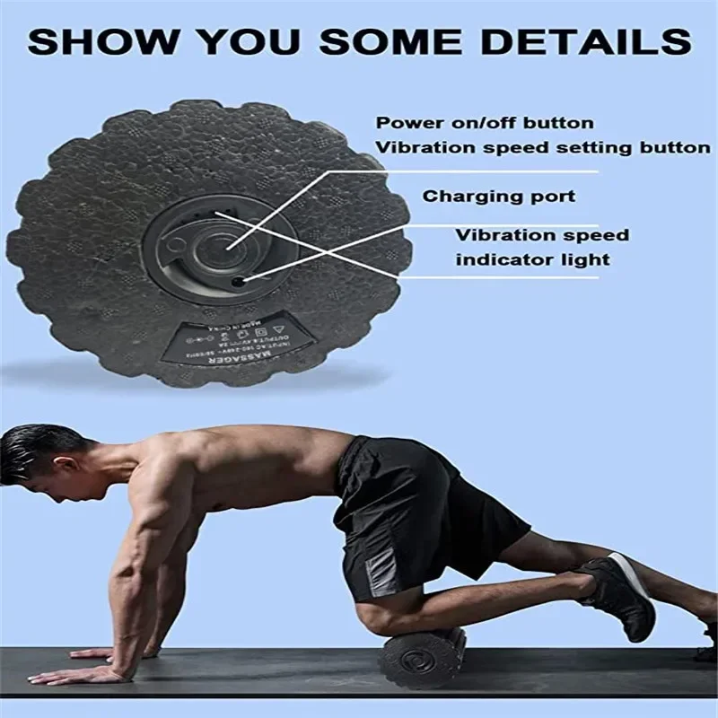 4-Speed تهتز الكهربائية اليوغا - مراجعة Vibrating Foam Roller وسعره