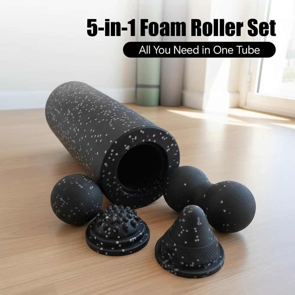 مجموعة أدوات تدليك العضلات 5 ف - مراجعة Vibrating Foam Roller وسعره
